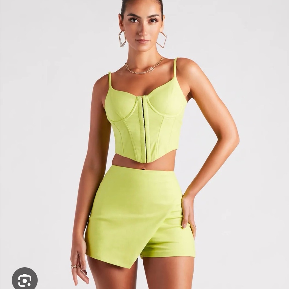 Windsor Lime green corset top